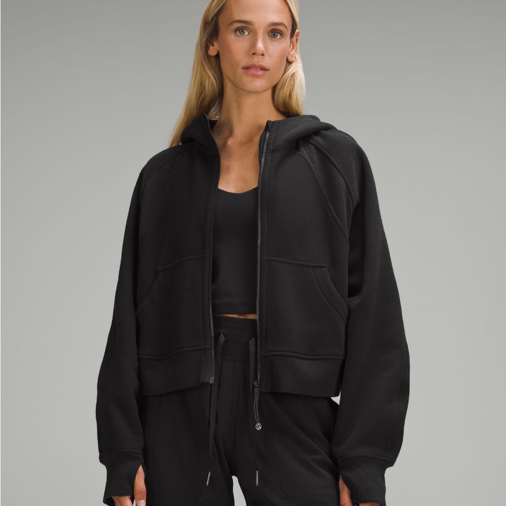 full zip black scuba